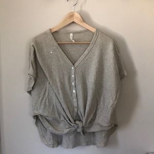 Summer sweater tie shirt